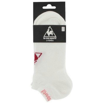 Le Coq Sportif Invisibles Sport Femme Logo Blanc Rouge - Chaussettes Femme